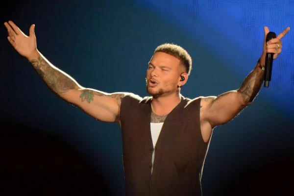 Kane Brown in live country music concert at Rod Laver arena